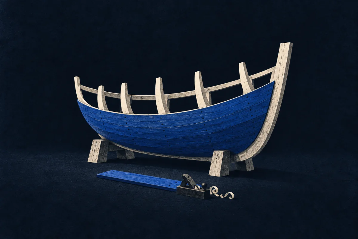 Midnight Symbols card representing Ship-Builder.